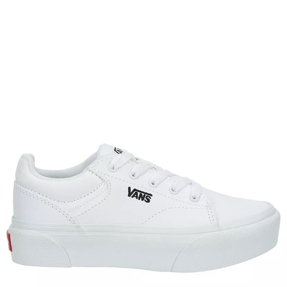 Vans Other - White Vans Seldan Platform shoes girls size 3y and 4y